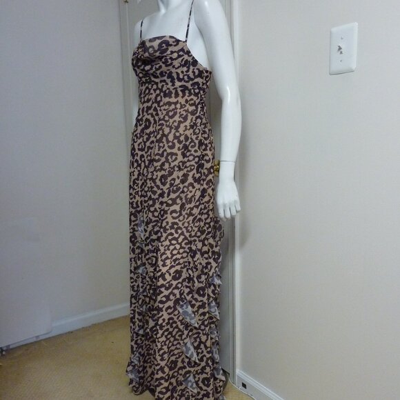 Nicholas Kamila Leopard Print Ruffle Maxi Dress - Picture 6 of 7